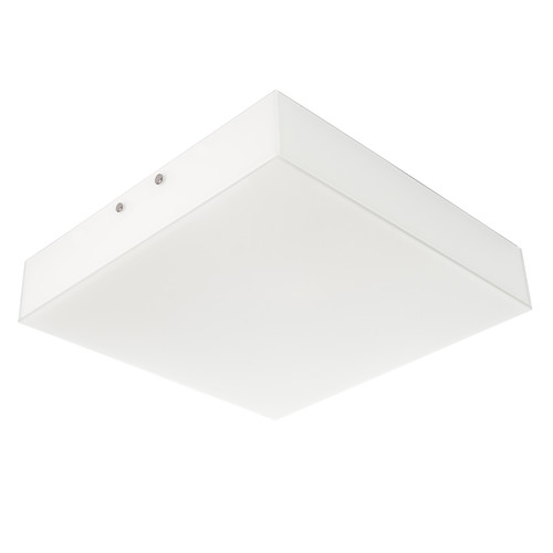 Small Square White Glass Ceiling / Wall Light ES 240V Frosted Glass 2 x 60W