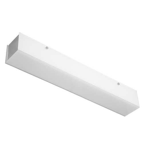 Strip White Glass Ceiling / Wall E14 240V Frosted Glass 3 x 40W