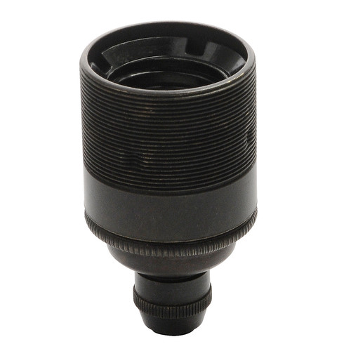 Lampholder Threaded Skirt + Cord Grip Bronze ES / E27