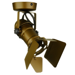 GU10 Theatre Spotlights + Barn Door 240V 50W Bronze