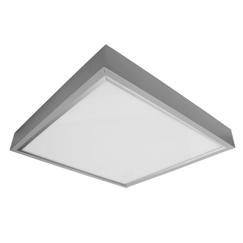 LED Surfaced Panel Light Box Silver Kit 24V 600 x 600mm 4000K Cool White 34W