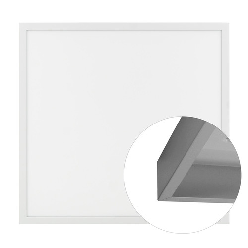 LED Panel 24V 600 x 600 mm Surface Silver Box Kit 3000K Warm White 40W