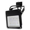 LED Black High Brightness Three Circuit Track Floodlight 240V 50W 3000K Warm White
