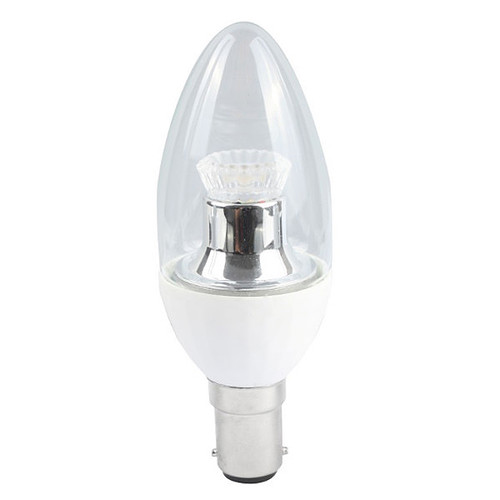 LED Candle Lamp SBC / B15 250lm Dimmable 4W 4000K Cool White
