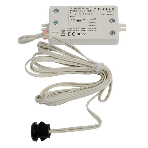 IR Door and Motion Detection Sensor Switch Black 60W