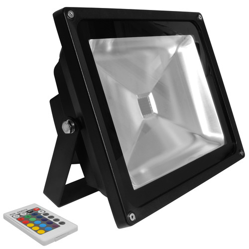 LED Floodlight RGB 60W Black
