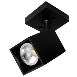 Short Cube Spotlight 35W Black