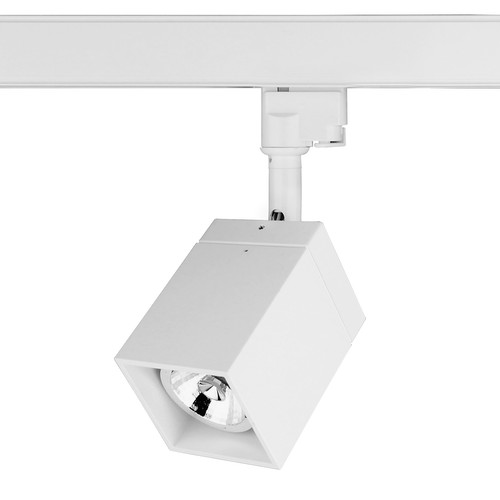 Short Cube Single Circuit Track GU10 Spotlight 35W White