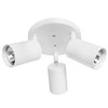 Short Tube Triple Spotlight GU10 240V 105W White