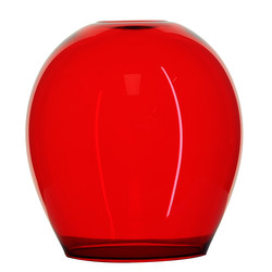 Polla Glass Pendant Shade 40W Rouge Red