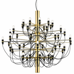 2097/50  Chandelier Pendant Light 50 x 15W Brass