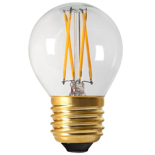 LED Carbon Filament G45 Clear Warm White 4W 300lm Dimmable Light Bulb ES / E27 4W