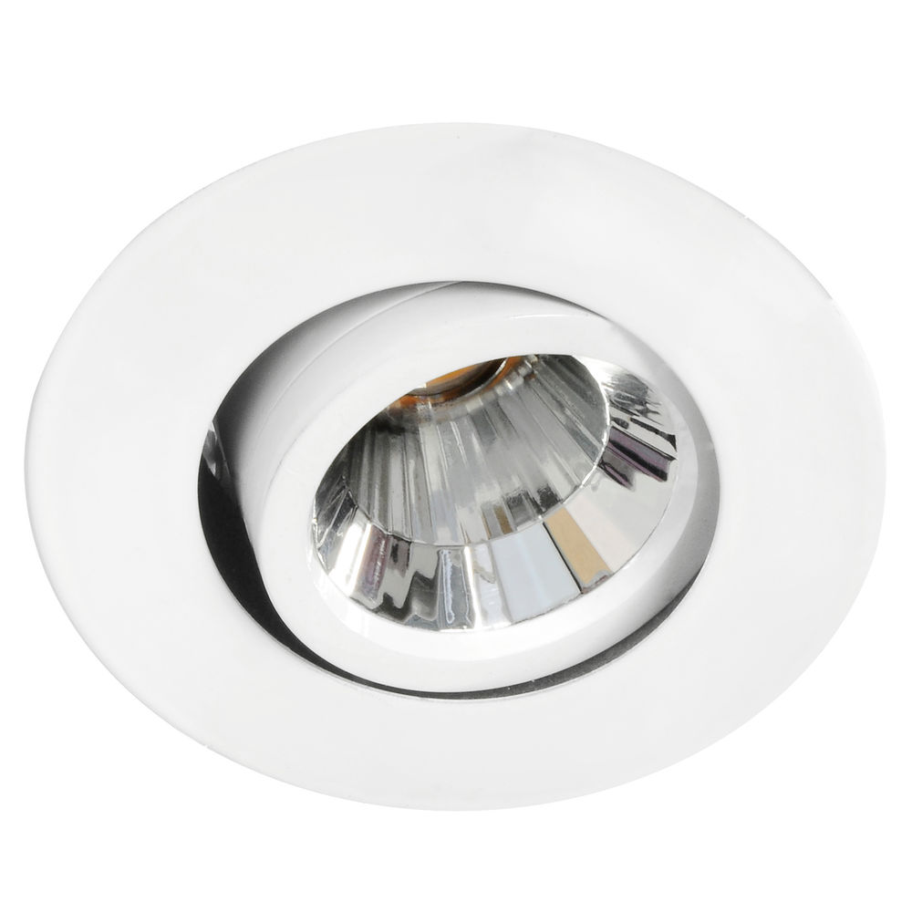Blaze Fire Rated Adjustable LED Downlight Warm White (3000K) 7W (=75W) White — view 1
