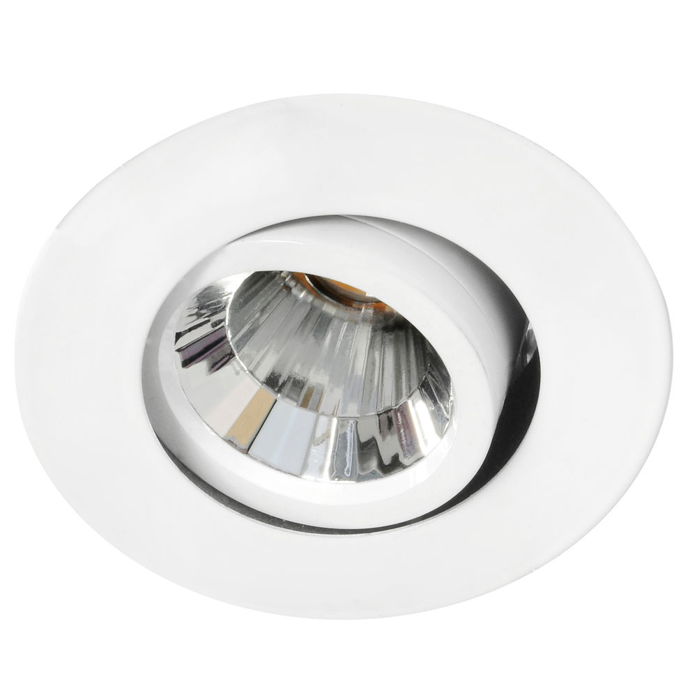 Blaze Fire Rated Adjustable LED Downlight Warm White (3000K) 7W (=75W) White — view 2