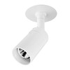 Mini Tube Spotlight Semi Recessed GU11 240V 35W White