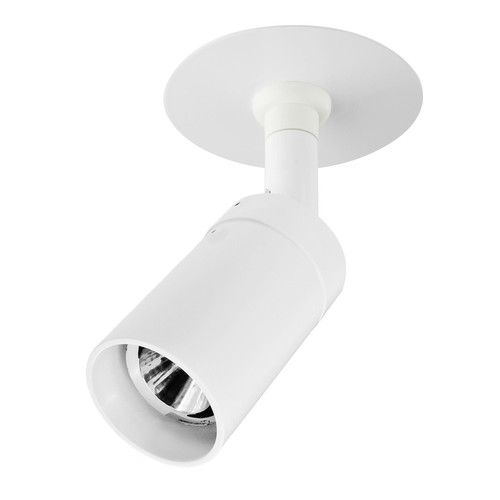 Mini Tube Spotlight Semi Recessed GU11 240V 35W White