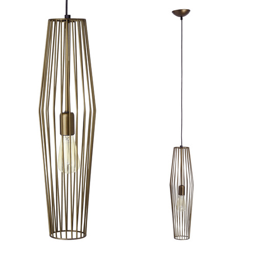 Cage Pendant Light 60W Bronze