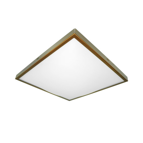 Slim Square 2D Flush Mount Ceiling Light 240V Bronze 16W