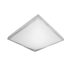 Slim Square 2D Flush Mount Ceiling Light 240V Chrome 16W