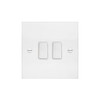 Rocker Switch 2 gang 10 amp 2 way Matt White