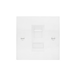 Communications Socket 1 gang RJ45 cat 6 socket Matt White
