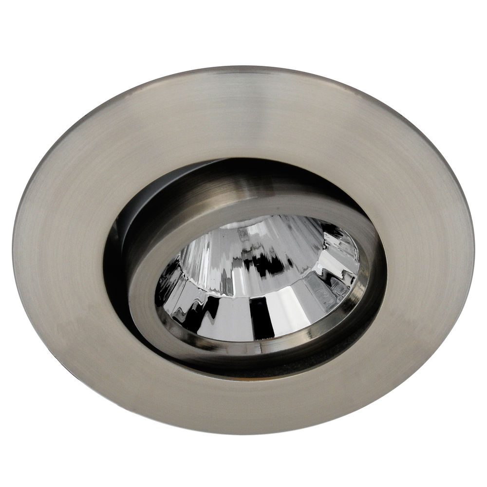 Blaze Fire Rated Adjustable LED Downlight Warm White (3000K) 7W (=75W) Nickel — view 1