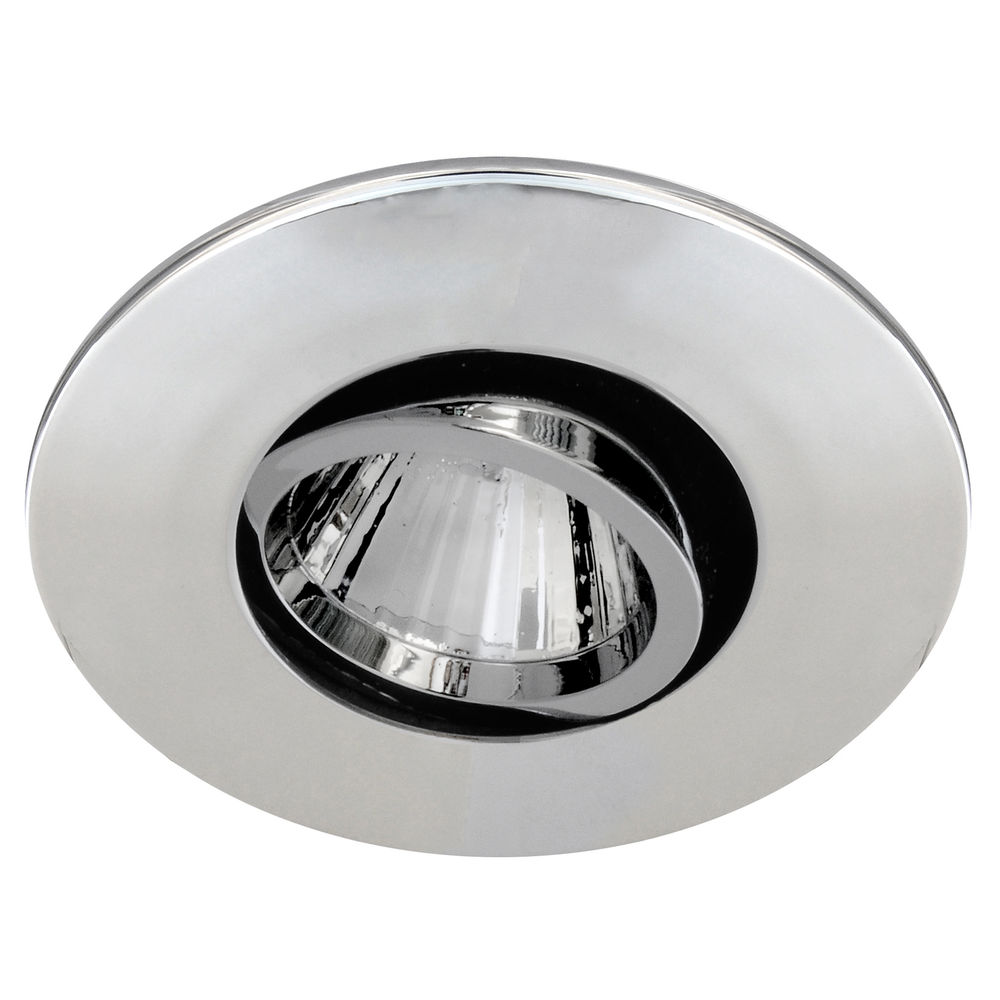 Blaze Fire Rated Adjustable LED Downlight Warm White (3000K) 5W (=50W) Chrome — view 2
