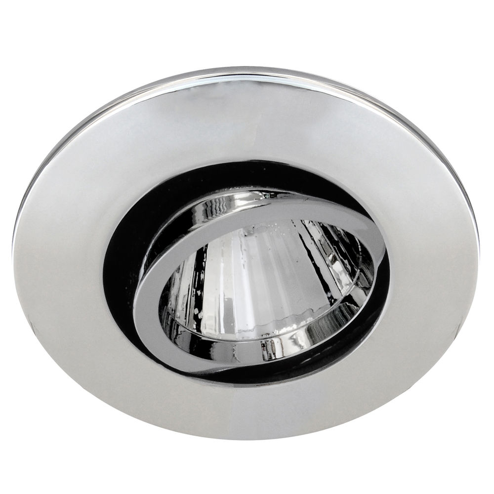 Blaze Fire Rated Adjustable LED Downlight Warm White (3000K) 7W (=75W) Chrome — view 1
