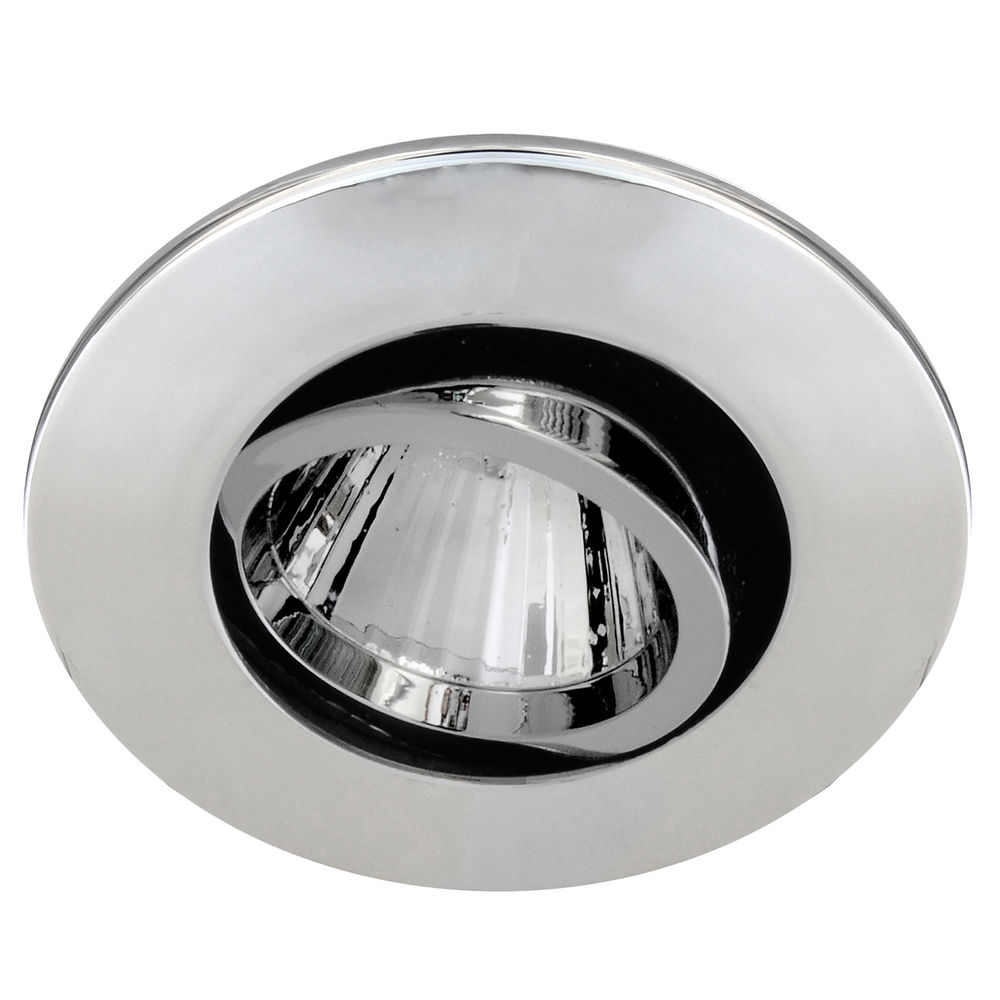 Blaze Fire Rated Adjustable LED Downlight Warm White (3000K) 7W (=75W) Chrome — view 2