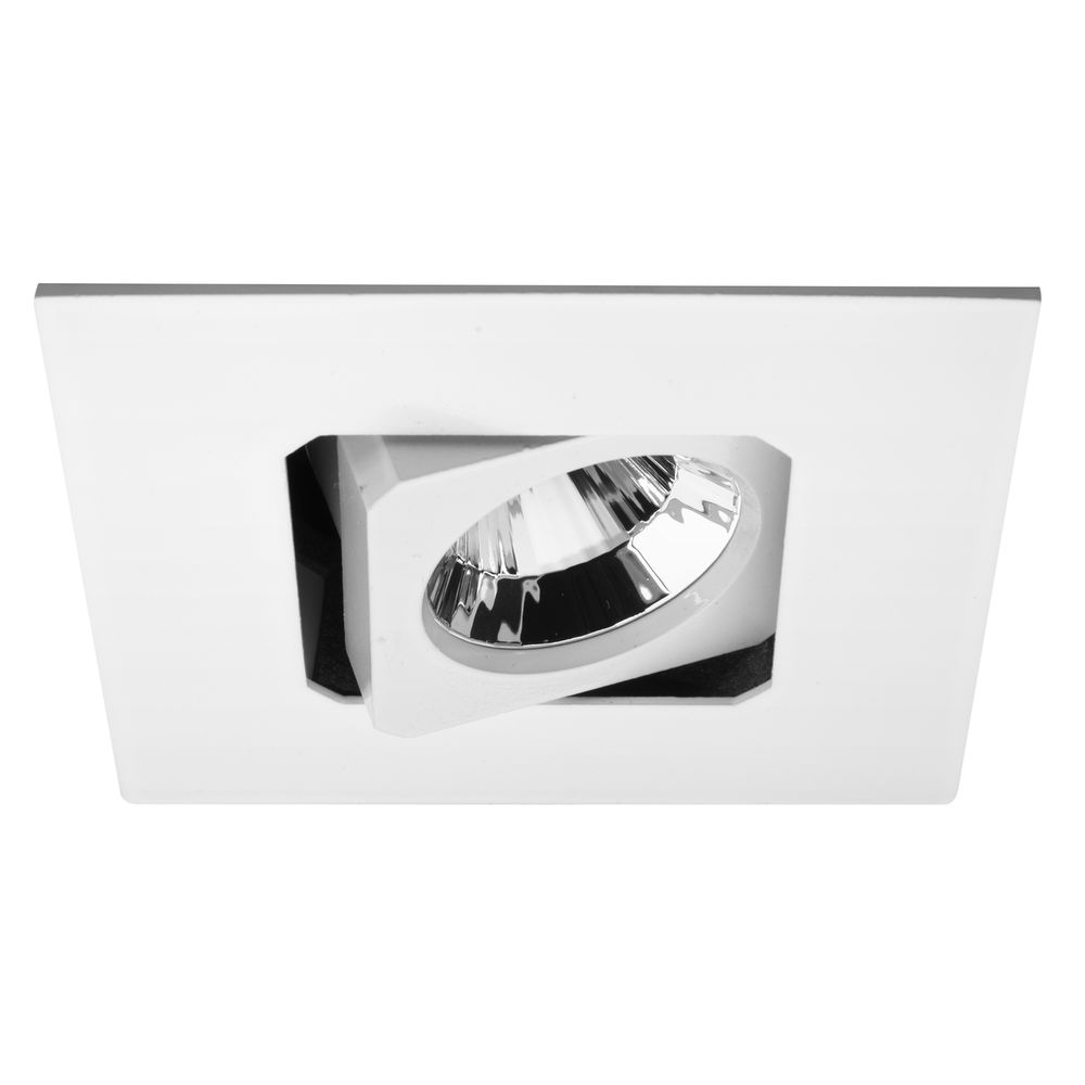 Blaze Square Fire Rated Adjustable LED Downlight Warm White (3000K) 7W (=75W) White — view 1