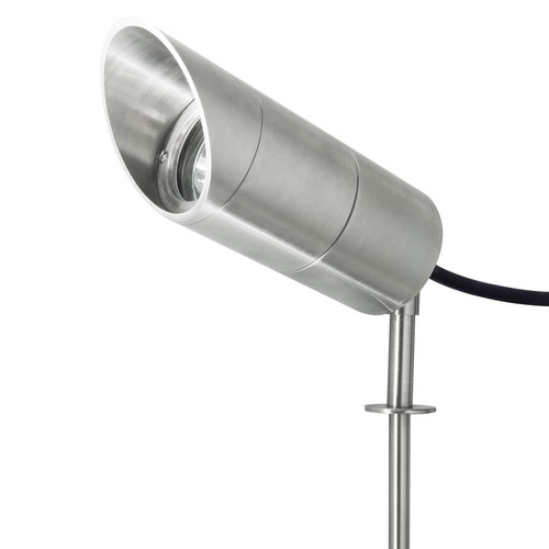 Smooth Anti-Glare Hood Outdoor Garden Spike Light 240V Marine 316 Stainless Steel 35W