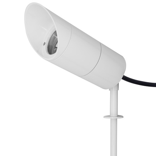 Smooth Anti-Glare Hood Outdoor Garden Spike Light 240V White 35W