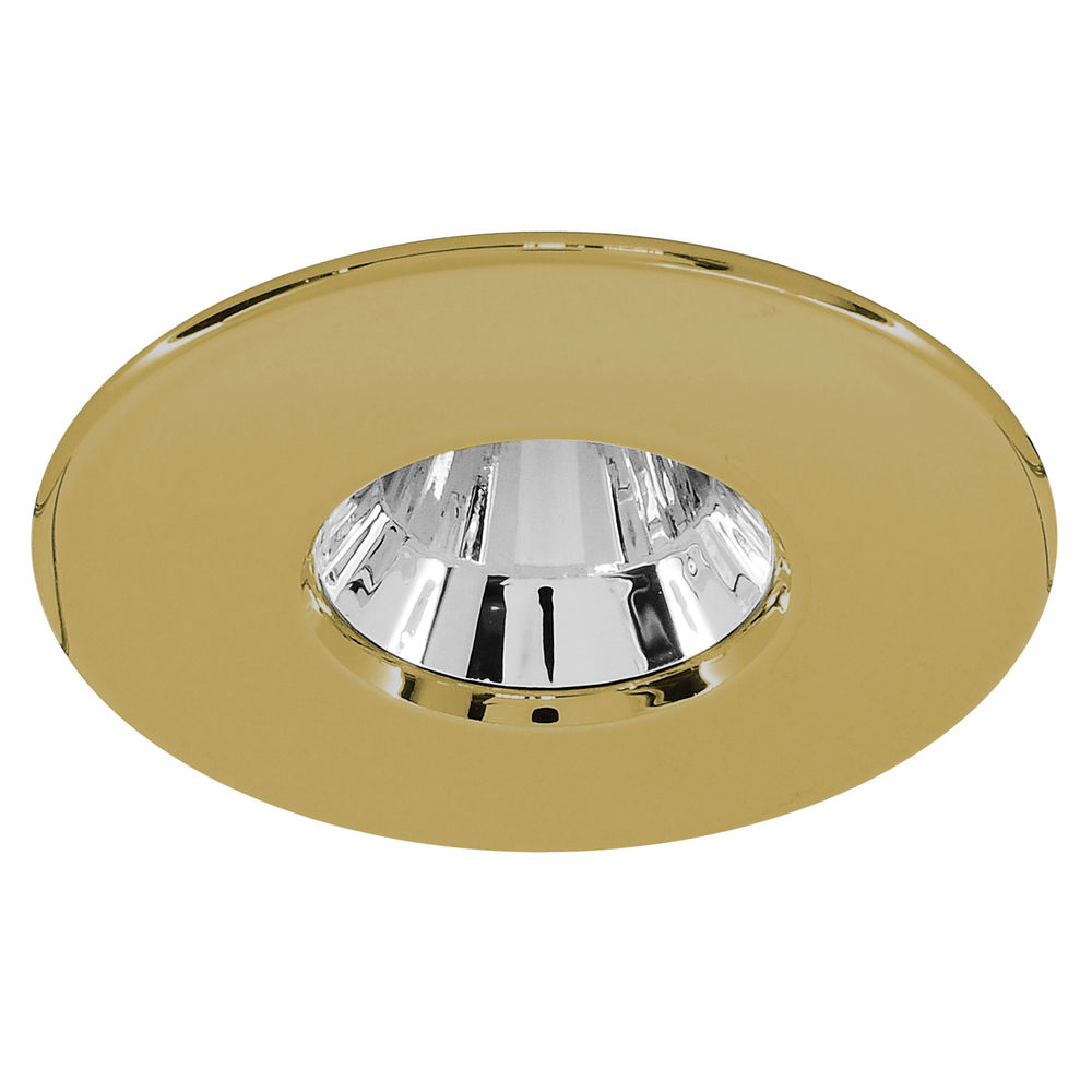 Blaze Fire Rated Fixed LED Downlight Warm White (2700K) 7W (=75W) Brass — view 1