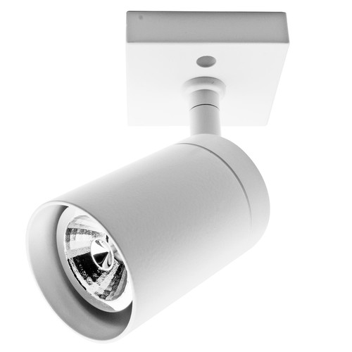 Short Tube Spotlight Square Base GU10 240V 35W White