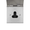 Horizon Square Floor Socket 1 gang 5 amp unswitched Satin Stainless Steel