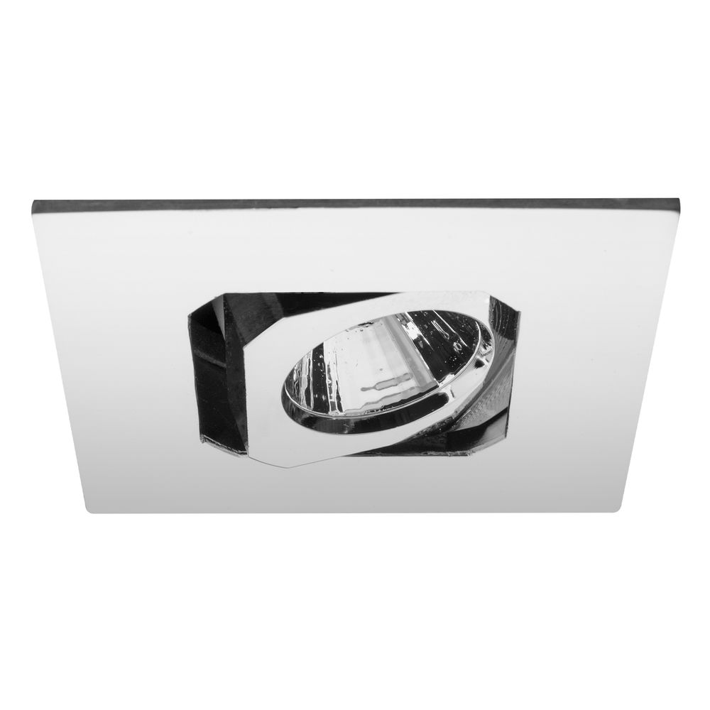 Blaze Square Fire Rated Adjustable LED Downlight Warm White (3000K) 5W (=50W) Chrome — view 1