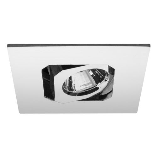 Blaze Square Fire Rated Adjustable LED Downlight Warm White (3000K) 5W (=50W) Chrome