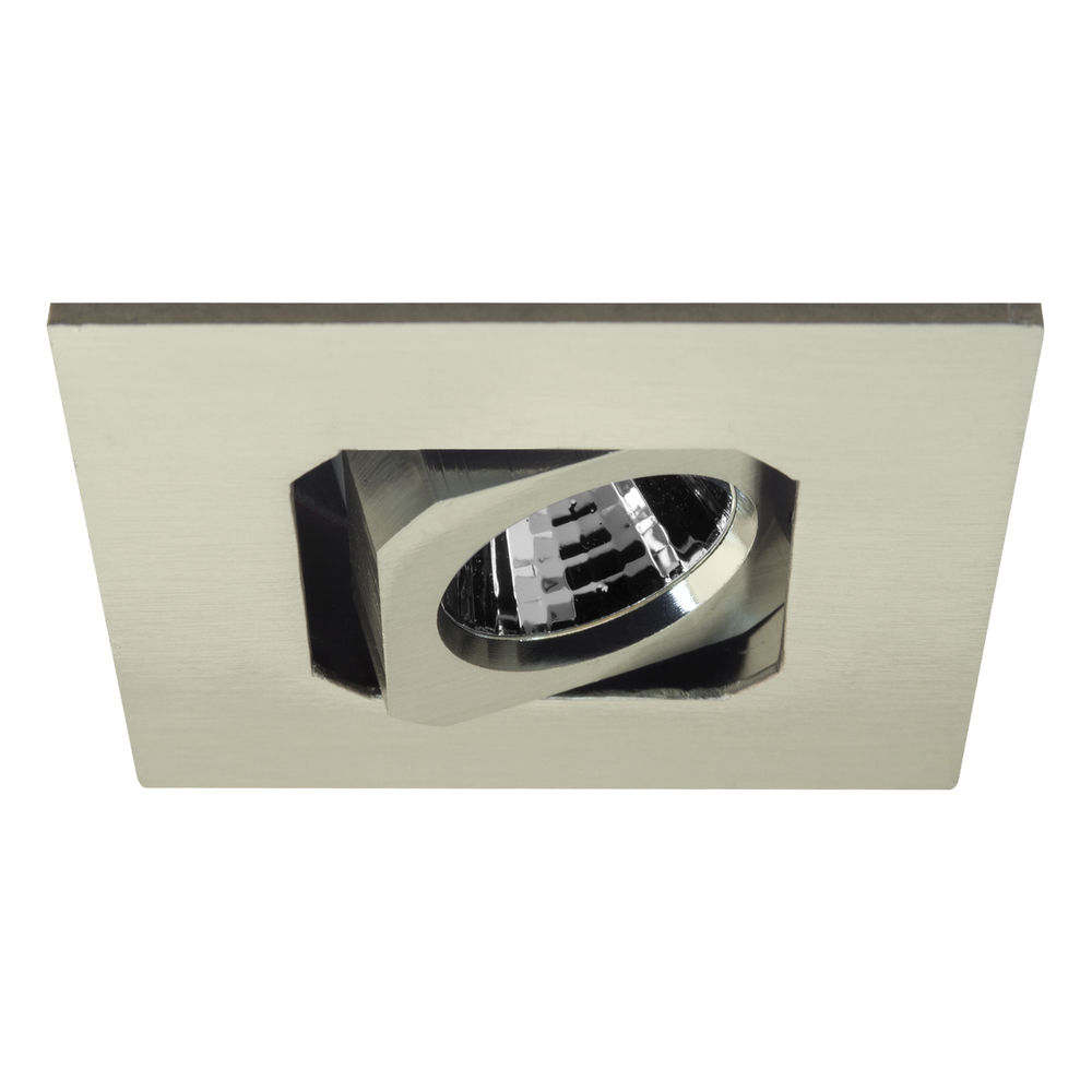 Blaze Square Fire Rated Adjustable LED Downlight Warm White (3000K) 5W (=50W) Nickel — view 1