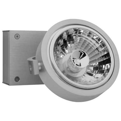 Kalu Wall / Ceiling Single Spotlight Brushed Aluminium 50W
