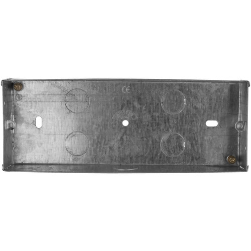 5 Gang Euro Plate Back Box Metal 35mm