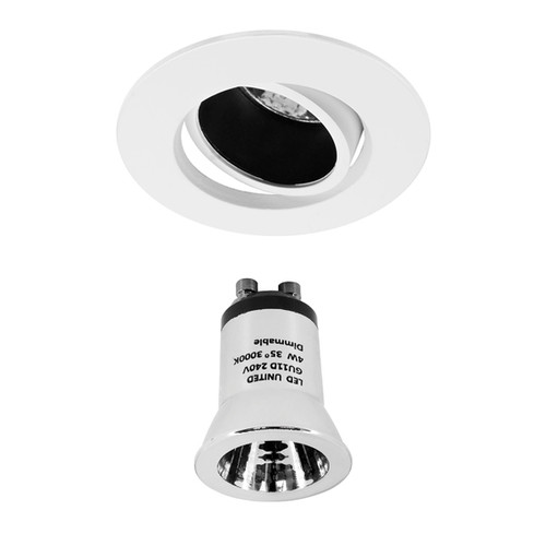Elegant Adjustable Downlight Reality LED GU11 Warm White (3000K) 4W White