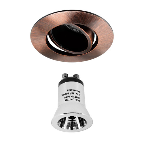Elegant Adjustable Downlight Reality LED GU11 Warm White (3000K) 4W Bronze