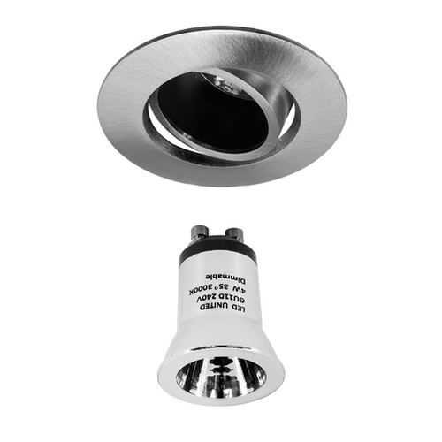Elegant Adjustable Downlight Reality LED GU11 Warm White (3000K) 4W Nickel