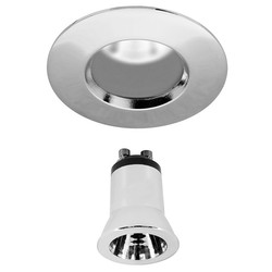 Elegant Fixed Downlight 35 Frosted Reality LED GU11 Warm White (3000K) 4W Chrome