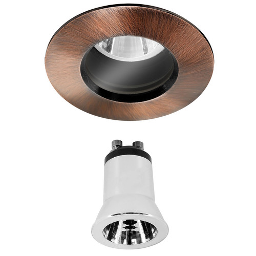 Elegant Fixed Downlight 35 Clear Reality LED GU11 Warm White (3000K) 4W Bronze