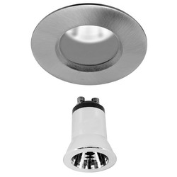 Elegant Fixed Downlight 35 Frosted Reality LED GU11 Warm White (3000K) 4W Nickel