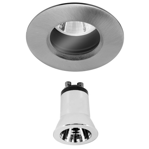 Elegant Fixed Downlight 35 Clear Reality LED GU11 Warm White (3000K) 4W Nickel