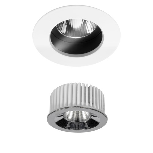 Elegant Fixed Downlight Clear IP54 Baffle Reality LED Short Module 25 Warm White (3000K) 7W (=75W) 45°
