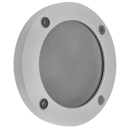 Porthole GU10 Low Level Recessed Wall Light 240V Silver 50W