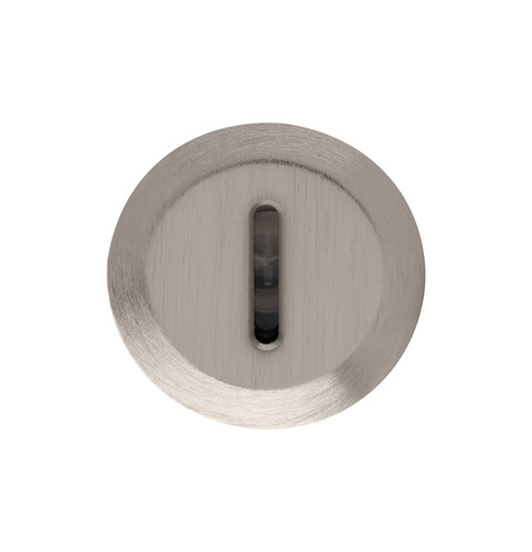 Petit Round Large Recessed Low Level Wall Light 350mA Nickel 3000K 1W